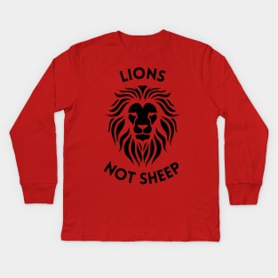 Lions Not Sheep Conservative Maga Trump Republican Kids Long Sleeve T-Shirt